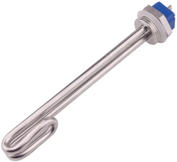 Aiicioo 1 "Bsp Draad Insteekbatterij SUS304 Water Verwarmingselement Voor Homebrew DN25 32Mm 220V 1KW/2KW/3KW Buis Kachel 3kw / nee locknut