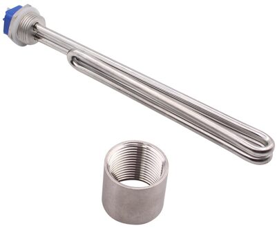 Aiicioo 1 Inch Npt Foldback Schroef In Heater Buisvormige Element Voor Homebrew 240V 5000W met accessoires
