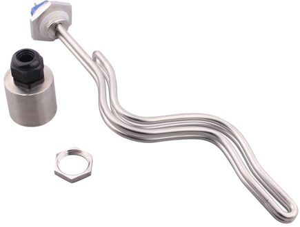 Aiicioo 1 "Npt Heater Ripple Verwarmingselement Met Roestvrij Stalen Behuizing 240V 6500W met locknut