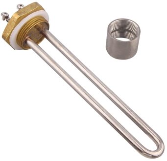 Aiicioo DN32 U Type Heater Verwarming Element Voor Vloeibare 1.25Inch Bsp Draad Dc 12V 200W/300W 12v 300w / met accessoires
