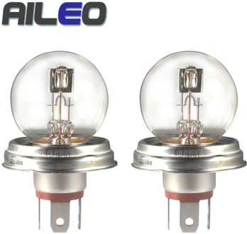 AILEO 2PCS G40 P45t R2/2428 Clear Series Car Head Light Halogen Bulb 12V 45/40W 3200K Lamps Long Lifetime