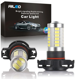 AILEO 5201 5202 LED Fog Light Bulbs Xtreme Super Bright 5W 12V LED PS19W 12085 PS24W Replacement 600LM 6000K White 3000K Amber