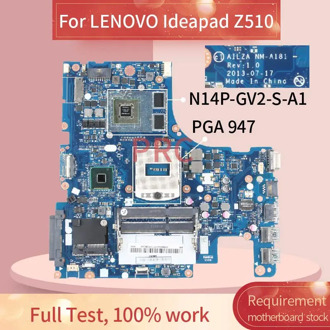 AILZA NM-A181 For LENOVO Ideapad Z510 GT740M 2GB Laptop motherboard SR17E N14P-GV2-S-A1 2GB DDR3L Notebook Mainboard