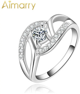 Aimarry 925 Sterling Silver Charm AAA Zircon Ring For Women Party Engagement Gift Wedding Fashion Jewelry