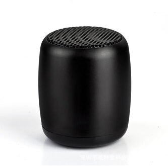 Aimitek TWS Metalen Mini Draagbare Draadloze Bluetooth Speaker Kleine Zakformaat met Selfie Afstandsbediening Knop Handsfree Mic zwart