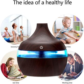 Air Aroma Essentiële Olie Diffuser Led Aroma Aromatherapie Luchtbevochtiger Olie Aromatherapie Mini Hebben 7 Led Licht Voor Auto Home Office