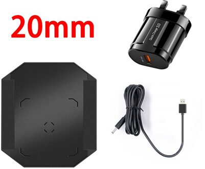 Air Charge Qi Onzichtbare Draadloze Oplader Dock Pad Voor iPhone 12Pro 11 Pro XS Max XR 12Mini 8Plus X Samsung Galaxy S20 S10 S9 Note 20 10 9 XIAOMI HUAWEI Snel Opladen 20mm -UK plug