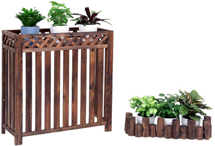 Air conditioner outside machine rack flower stand decoration balcony outdoor outdoor host shelter air conditioner outer cover an