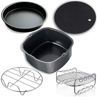 Air Friteuse Accessoires, Lucht Friteuse Accessoires en Lucht Friteuse Accessoires Fit voor alle 3.7QT-5.3QT-5.8QT, set van 5-7 inch
