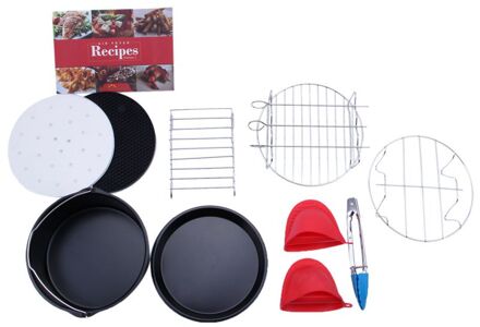 Air Friteuse Accessoires Set van 10 stuks, Fit alle Standaard Lucht Friteuse 3.7QT-5.3QT-5.8QT, 7 Inch