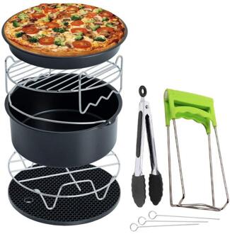 Air Friteuse Accessoires Voor Gowise Phillips Cozyna En Secura, Set Van 7, fit Alle Airfryer 3.7QT - 4.2QT - 5.3QT - 5.8QT