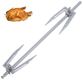 Air Friteuse Geroosterde Kip Vork Rotisserie Accessoires Vlees Gegrilde Kip Vork Rvs Gebraden Kip BBQ Vorken Tool