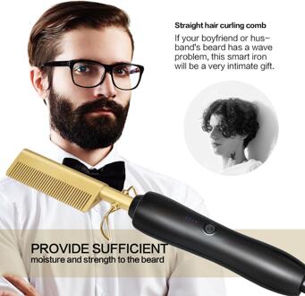 Air Kam Stijltang Air Brush Rechttrekken Curling Borstel Krullend Curler Multifunctionele Haar Styling Tools zwart-geen doos / Au