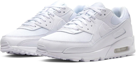 Air Max 90 Heren Sneakers - White/White-White-Wolf Grey - Maat 46