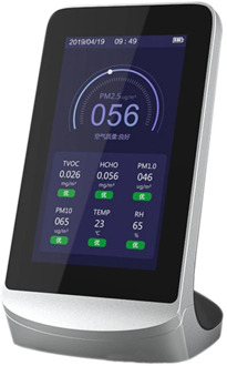 Air Quality Monitor Smart Air Detector, CO2 PM2.5 Multifunction TVOC Gas Sensor Supports Tuya APP