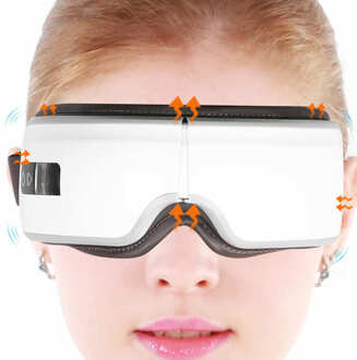 Airbag Trillingen Oog Massager Usb 6 Modi Opvouwbare Verwarming Massage Ontspanning Oogzorg Instrument Vermoeidheid Verlicht Donkere Kringen