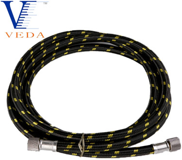 Airbrush 6 Foot Nylon Braided Airbrush Hose with Standard 1/8" Size Fitting on Both Ends Spray Pen Woven Pipe color sent random