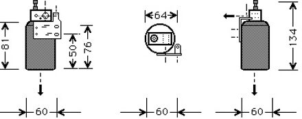 Airco Droger 1.2 / 1.4 / 1.6 /1.8 -02 3700D143