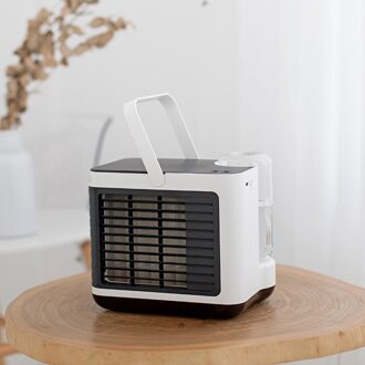 Airconditioner Luchtkoeler Draagbare Usb Opladen Mini Draagbare Airconditioning Ventilator Thuis Koelkast Cooler # Z wit