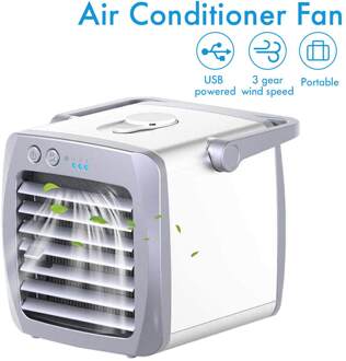 Airconditioner Luchtkoeler Mini Ventilator Draagbare Airconditioner Voor Auto Thuis Air Cooling Desktop Usb Opladen Airconditioning Fan