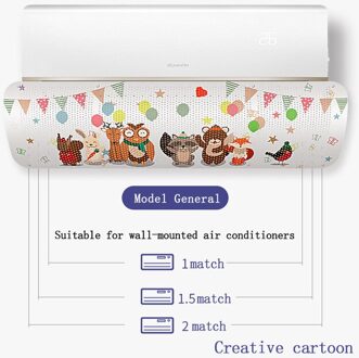 Airconditioning Cover Wind Deflector Voorruit Verstelbare Airconditioner Gereedschap Air Baffle Schild Thuis Woonkamer Accessoires Creative cartoon