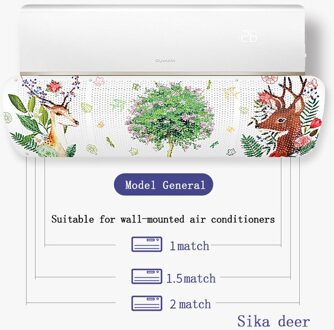 Airconditioning Cover Wind Deflector Voorruit Verstelbare Airconditioner Gereedschap Air Baffle Schild Thuis Woonkamer Accessoires Sika hert