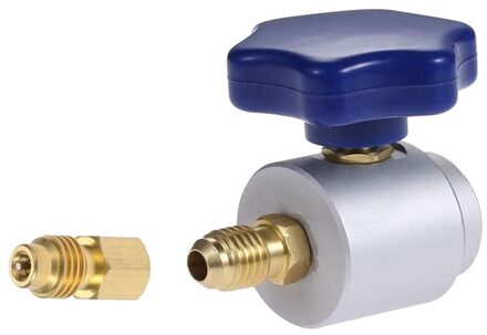 Airconditioning Spruitstuk R134A Ac Koelmiddel 7 / 16-28 Unf Schroefdraad Flesopener Met 1/4 Inch Sae X 1/2 Inch Adapter