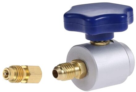 Airconditioning Spruitstuk R134A Ac Koelmiddel 7 / 16-28 Unf Schroefdraad Flesopener Met 1/4 Inch Sae X 1/2 Inch Adapter