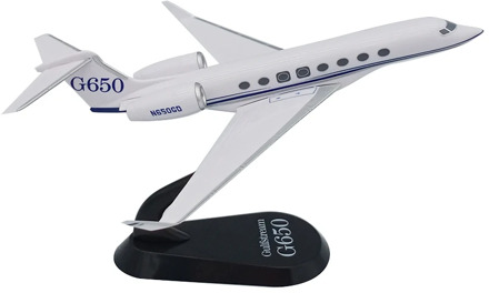 Aircraft Model Gulfstream G650 plane model 1:250scale plastic plane display collection