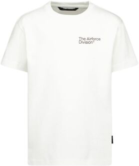Airforce Division Casual T-shirt Jongens 164 Wit