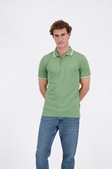 Airforce Hrm0655 double stripe 610 green heren polo Groen