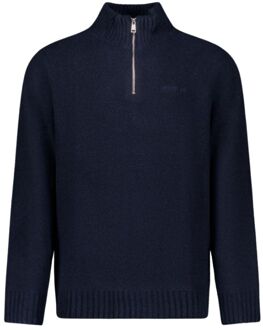 Airforce Kai Quarter Zip Casual Sweater Heren L Donkerblauw