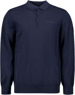 Airforce Knitwear Polo Longsleeve Casual Sweater Heren XL Donkerblauw