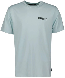 Airforce Korte Mouw Grafisch T-shirt Gem1068 Airforce , Blue , Heren - Xl,L