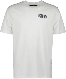 Airforce Korte Mouw T-shirt Gem1067 Airforce , White , Heren - 2Xl,Xl,L,M,S