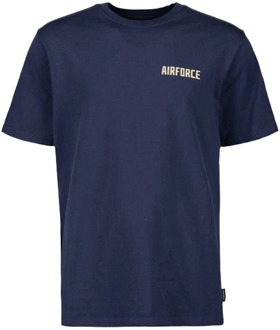 Airforce Korte mouw T-shirt Gem1068 Airforce , Blue , Heren - 2Xl,Xl,L