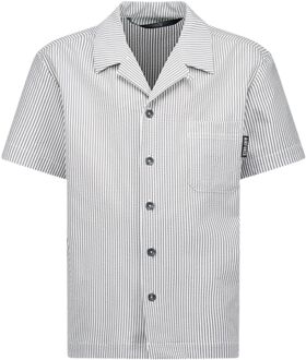 Airforce Seesucker Overhemd Jongens 164 Wit