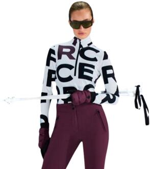 Airforce Squaw Vally Wording Ski Pully Dames XS/34 Zwart dessin