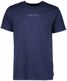 Airforce T-shirt korte mouw Gem0883-Ss24 Airforce , Blue , Heren - 2Xl,Xl,L,M,S