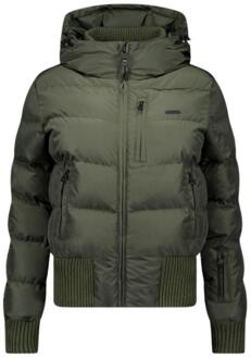 Airforce TAOS Ski Jas Dames L/40 Donkergroen