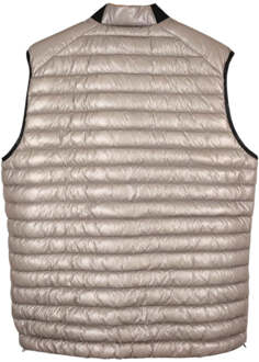 Airframe beige glanzende gilet met donsvulling - maat