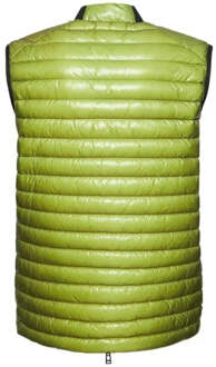 Airframe neongeel glanzend gilet met donsvulling