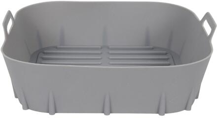 Airfryer inzet siliconen 20cm grijs rood