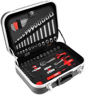 Airpress Gevulde Gereedschapskoffer chroom vanadium 106 delig - 75244