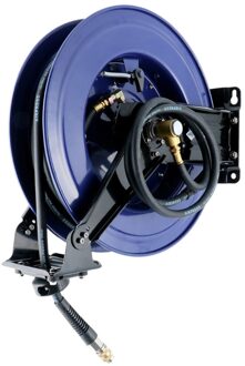 Airpress Luchtslanghaspel Wandmodel | 20 m 10 x 16 mm | 20 bar | Draaibaar met insteeknippels en universele snelkoppeling - 46622