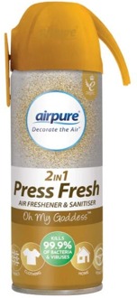 Airpure Luchtverfrisser Airpure 2-In-1 Press Fresh Oh My Goddess 180 ml