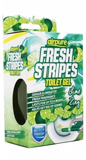 Airpure Toiletblokken Airpure Fresh Stripes Toiletgel Lime Zing 45 ml