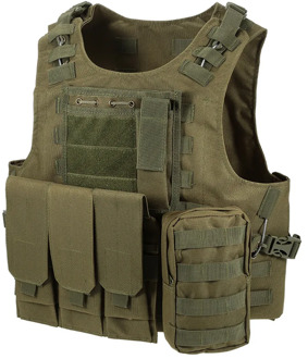 Airsoft Military Tactical Vest Molle Combat Assault Plate Carrier Vest Hunting Waistcoat With Mag Pouches Hunting Vests