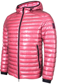 Airspeed Pink Shiny Down Filled Jacket Roze