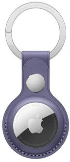 AirTag Leren Sleutelhanger Wisteria Paars